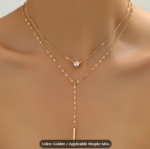 2 Layer Necklace (STONE /  BEADS) - Image 2