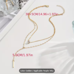 2 Layer Necklace (STONE /  BEADS) - Image 4