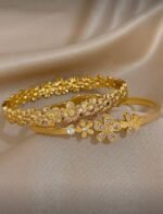 Flower Cuff Bangle - Image 4