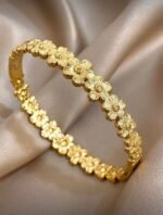 Flower Cuff Bangle - Image 2
