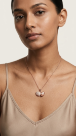 Hollowed-Out Shell Pearl Necklace - Image 2