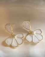 Floral Drop Earrings - Image 2