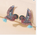 Colorful Hummingbird Earrings - Image 3