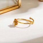 18K Gold Plated Butterfly Finger Ring