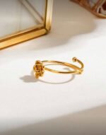 18K Gold Plated Butterfly Finger Ring