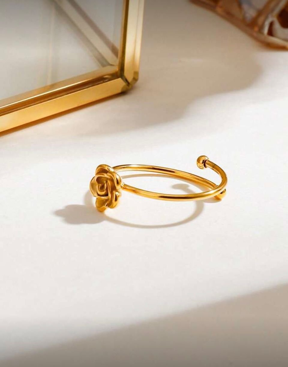 IMG-20251213-WA0017 18K Gold Plated Butterfly Finger Ring - Image 1