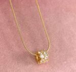 Luna Spark Gold Plated Pendant Necklace - Image 2