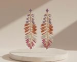 Feather Earrings - Gold Plated - Image 4