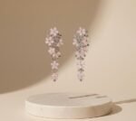Light Pink Cubic Earrings - Image 5