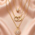 Double-Ring Pendant Necklace