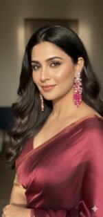 Luxury Exaggerated Rhinestone Earrings (available in pink, blue and green colors) - Image 4