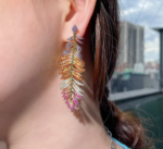 Feather Earrings - Gold Plated - Image 5