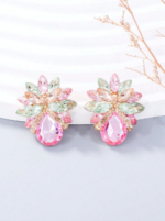 Bowknot And Rhinestone Decor Earrings - Image 4