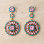 Crystals and Turquoise Earring