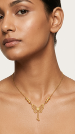 Golden Butterfly Pendant - Image 3