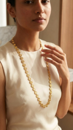 18K Gold Plated Stainless Steel Long Chain - Image 2