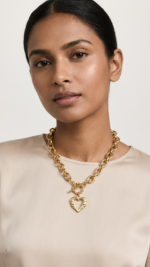 18K Gold Plated Heart Charm Pendant - Image 3