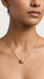 Luna Spark Gold Plated Pendant Necklace - Image 3