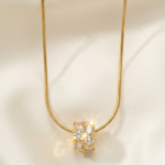 Luna Spark Gold Plated Pendant Necklace