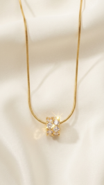 Luna Spark Gold Plated Pendant Necklace