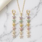 Pastel Blossom Jewelry Set
