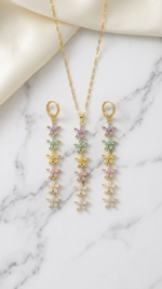 Pastel Blossom Jewelry Set