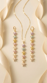 Pastel Blossom Jewelry Set - Image 5