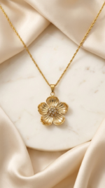 Bohemian Floral Pendant Necklace