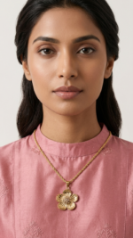 Bohemian Floral Pendant Necklace - Image 3