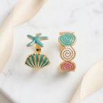 18K Gold Plated Stainless Steel Ocean-Themed Adjustable Finger Ring (4 collections)