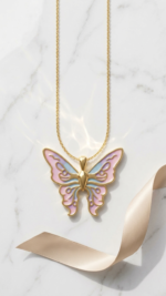Symphony Butterfly Gold-Plated Chain.
