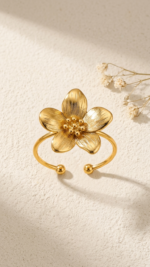 18K Gold Plated - Cherry Blossom Finger Ring
