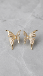 Light-luxury Butterfly Stud Earrings