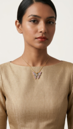 Symphony Butterfly Gold-Plated Chain. - Image 2