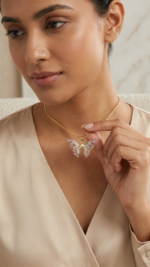 Butterfly Pendant Necklace - Image 4