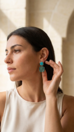 PURPLE COLOR EARRING DROP - Image 3