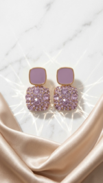 PURPLE COLOR EARRING DROP - Image 2