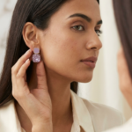 PURPLE COLOR EARRING DROP