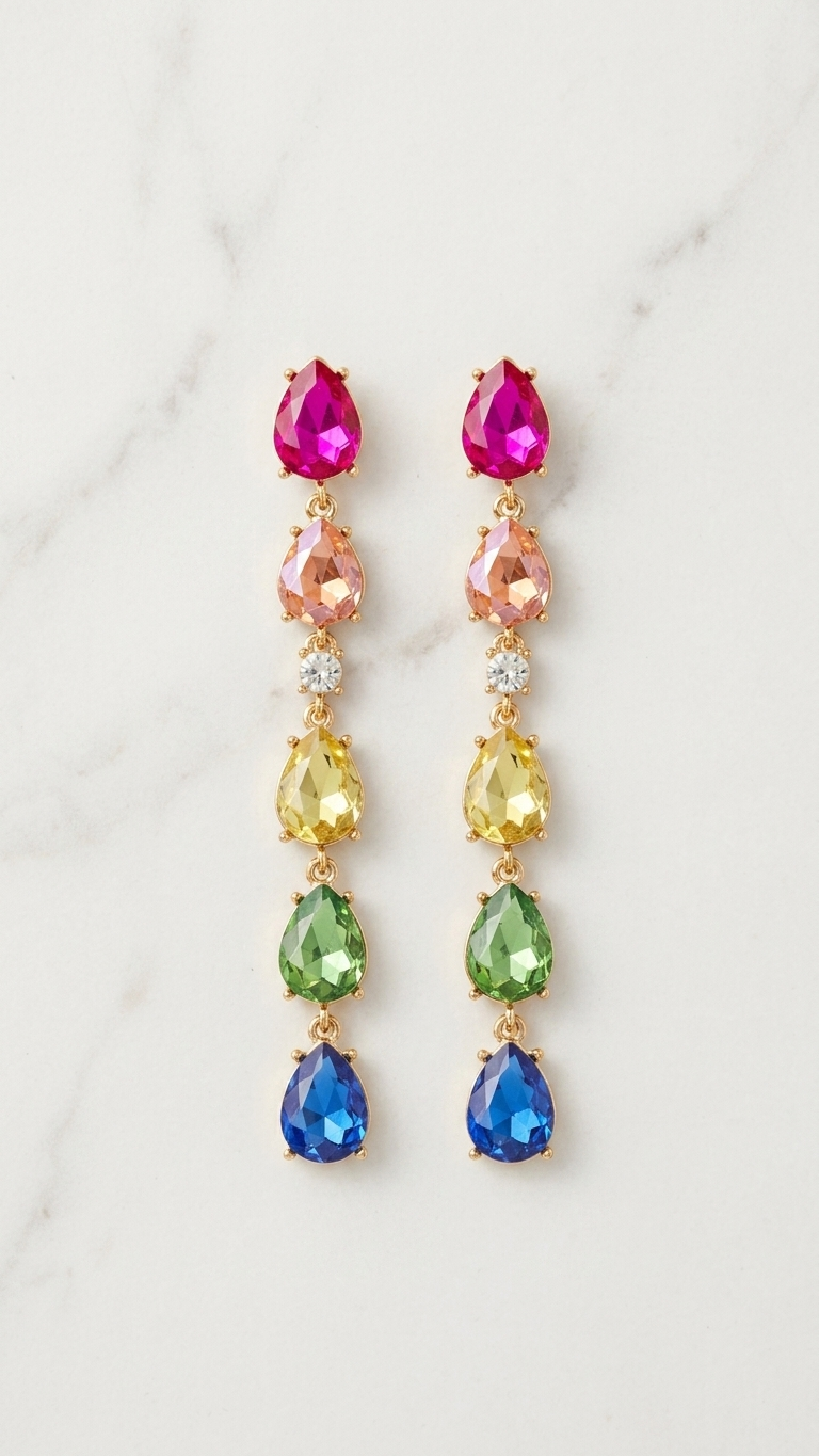 pomelli_photoshoot_image_9_16_0719 (4) Colorful Tassel Earrings - Image 1