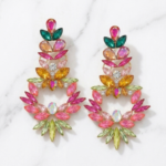 Colorful Decorative dangle earrings