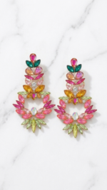 Colorful Decorative dangle earrings
