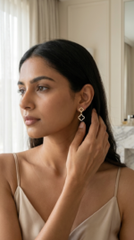 Quatrefoil Clover Drop Earrings - Image 4