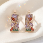 Inlaid Colorful - Mini Luxe Earrings