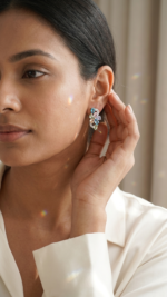 Flower-Shaped Multicolor Mini Luxe Earrings - Image 5