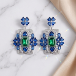 Silver Plated Hollow Leaf Earring