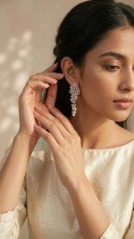 Light Pink Cubic Earrings - Image 6