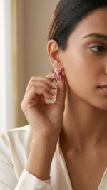 Sterling Silver Marquise Twist Earrings - Image 6