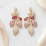 Petal Leaf Shaped Luxury Long Earrings