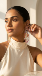 Feather Earrings - Gold Plated - Image 3