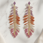 Feather Earrings - Gold Plated